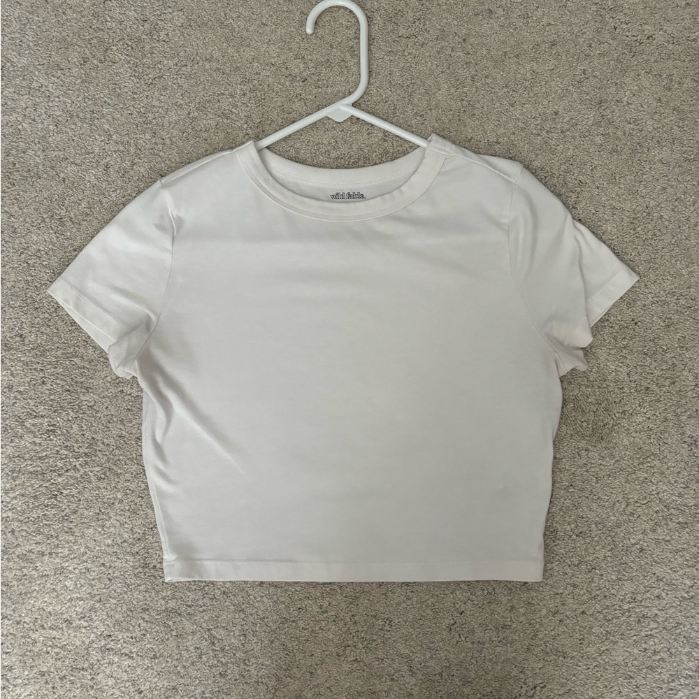 White baby tee